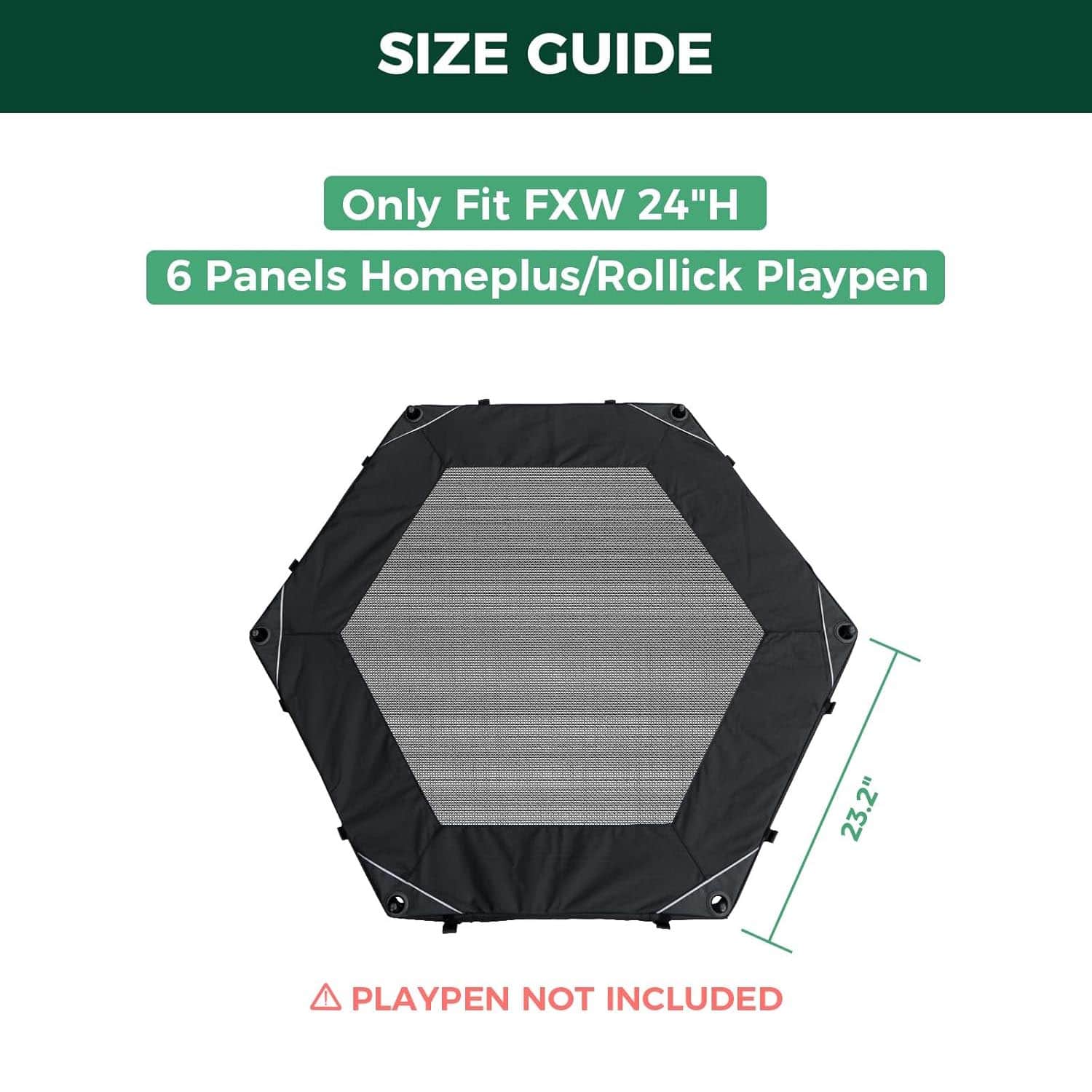 Exclusive Mesh Top Dog Playpen Cover for FXW Playpens