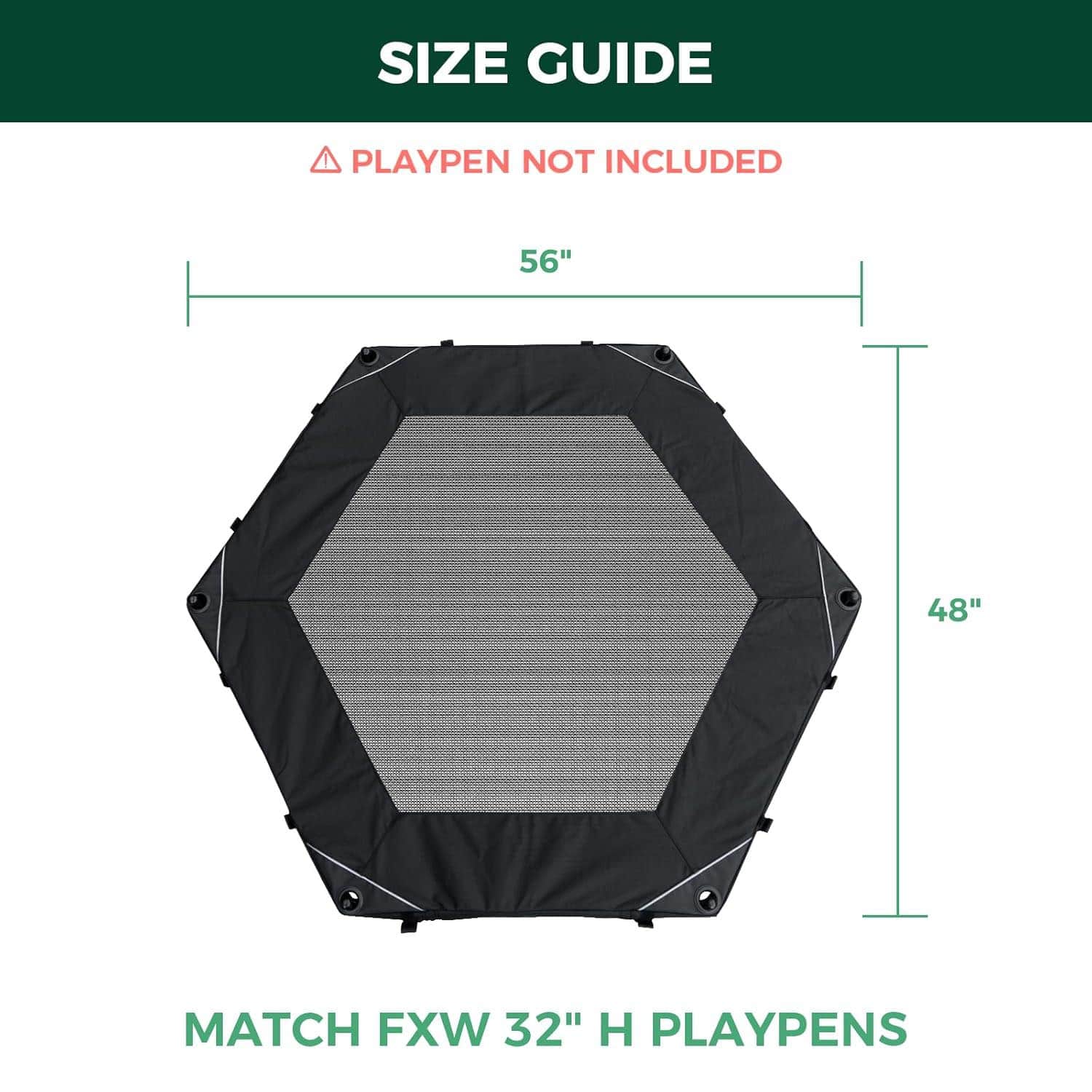Exclusive Mesh Top Dog Playpen Cover for FXW Playpens