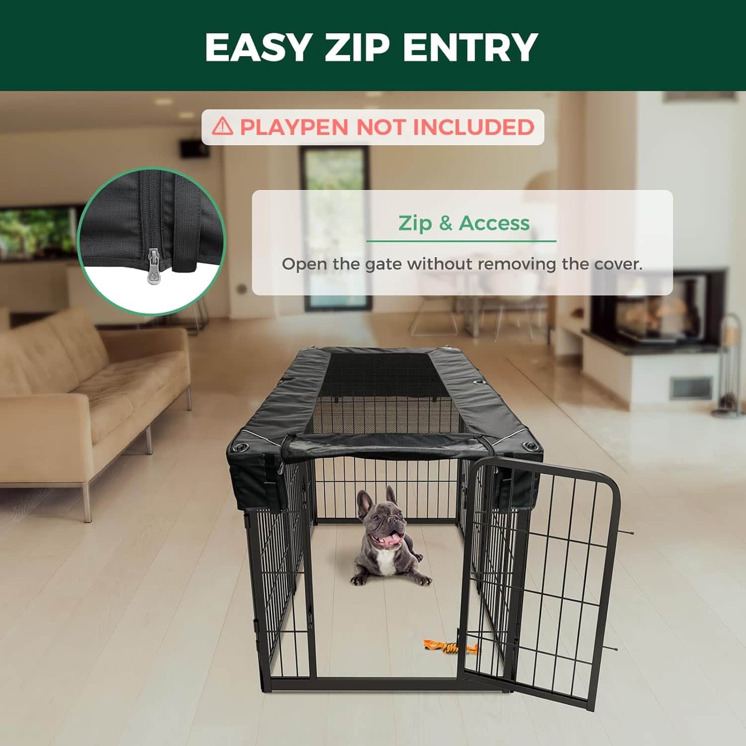 Exclusive Mesh Top Dog Playpen Cover for FXW Playpens