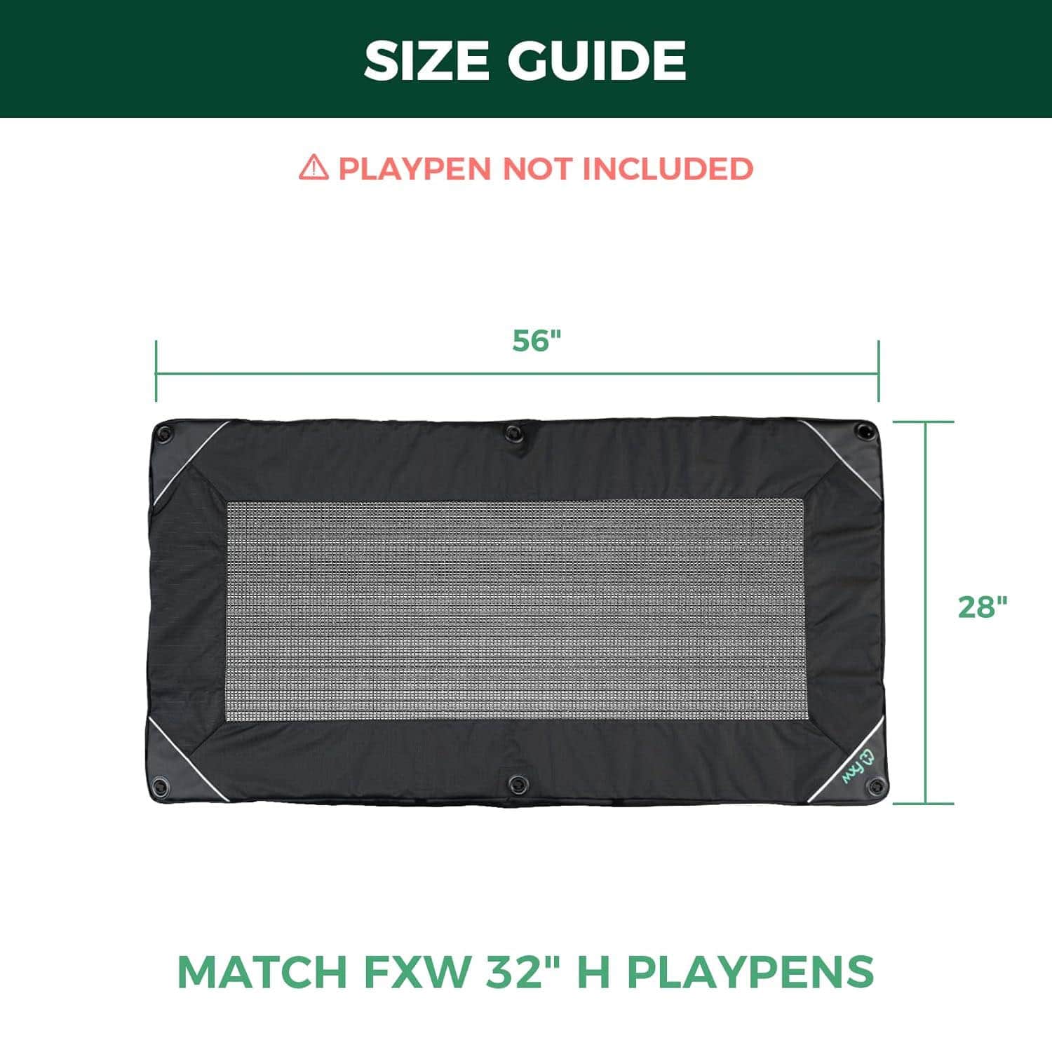 Exclusive Mesh Top Dog Playpen Cover for FXW Playpens