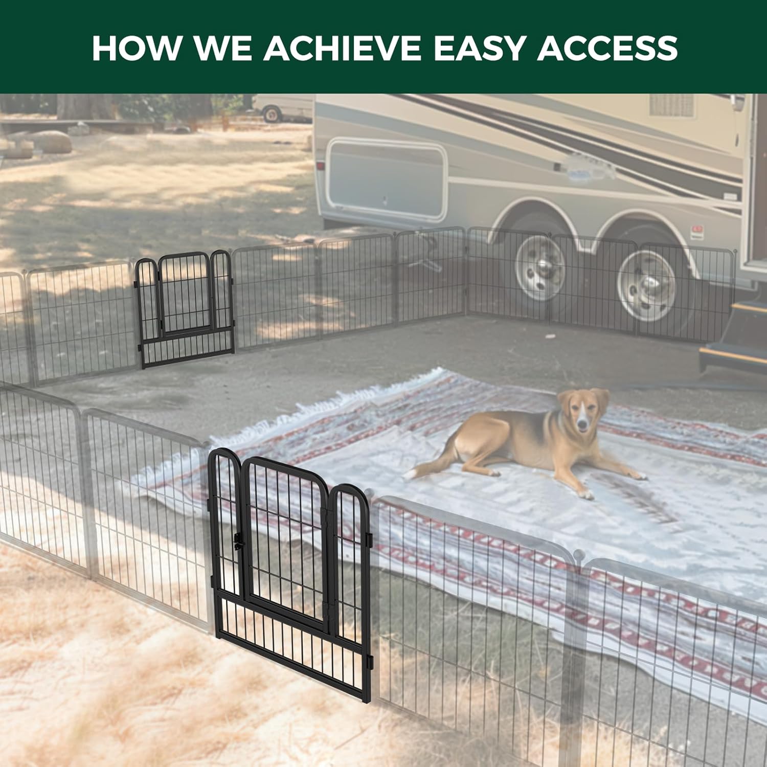 Instant Dog Playpen for RV Trips FXW