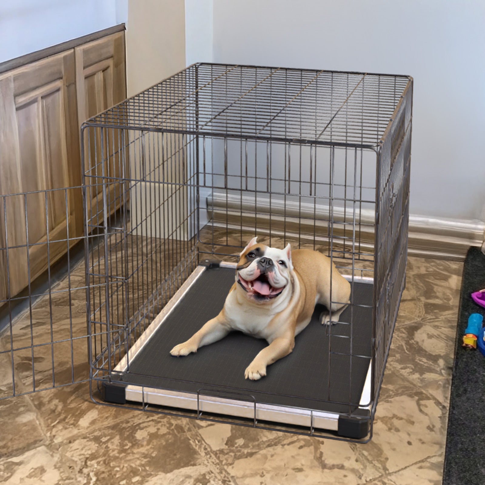 TitanNest Padded Chew-Proof Elevated Dog Bed for Your Chewer