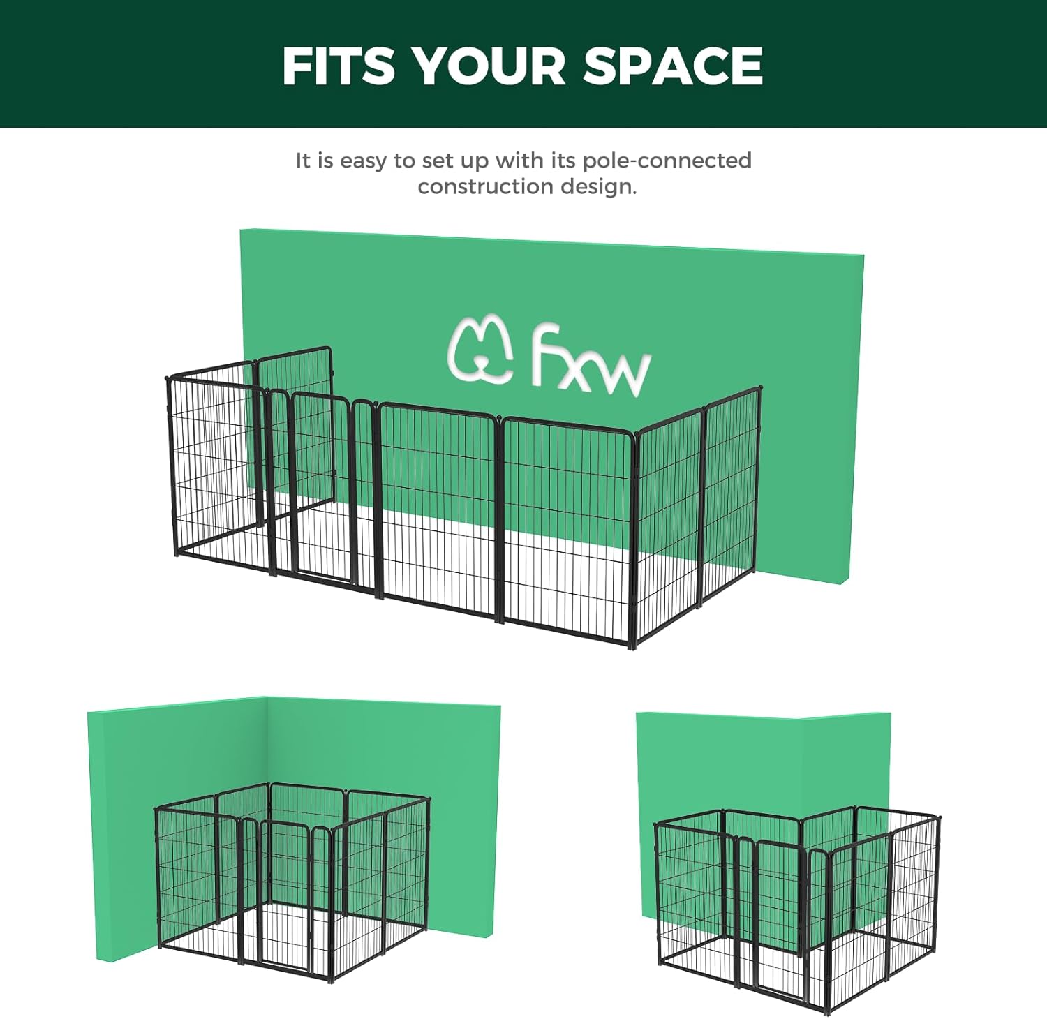 Homeplus Dog Playpen for Indoor Use FXW