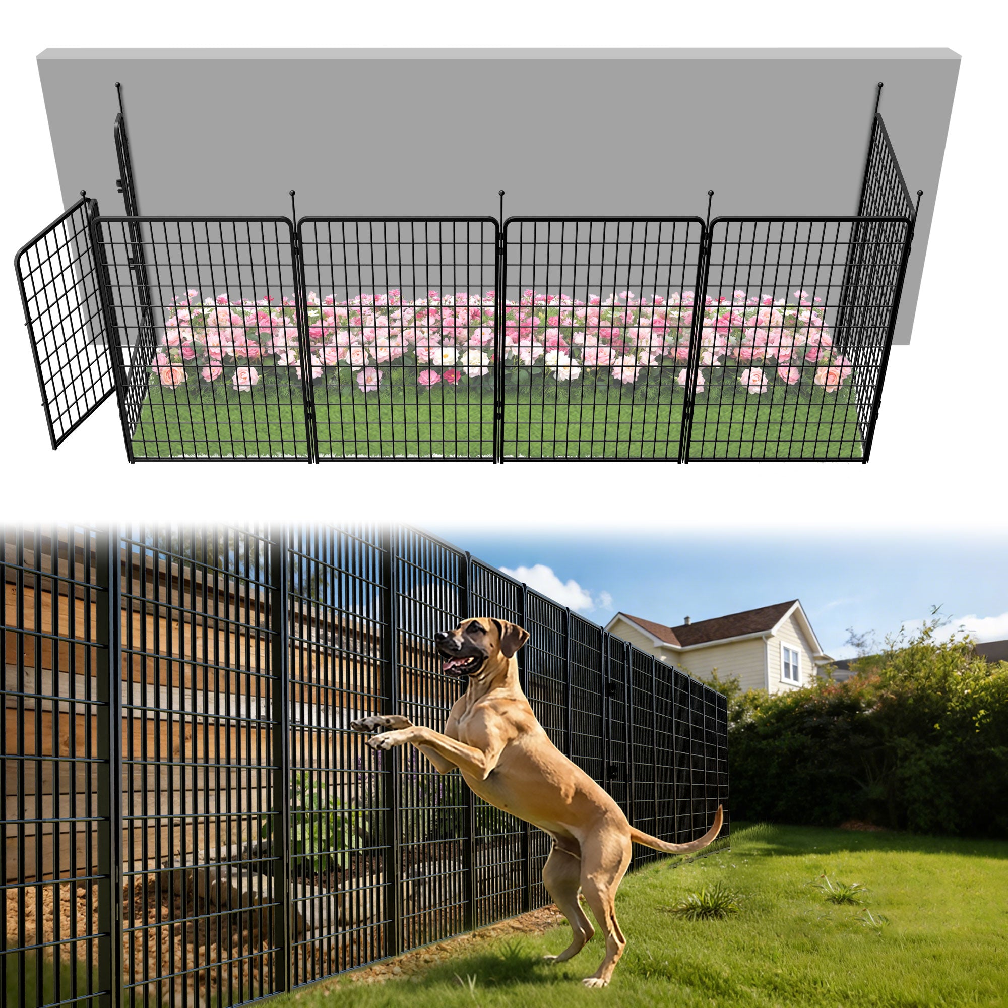 FXW Outdoor Dog & Garden Fence for Yard