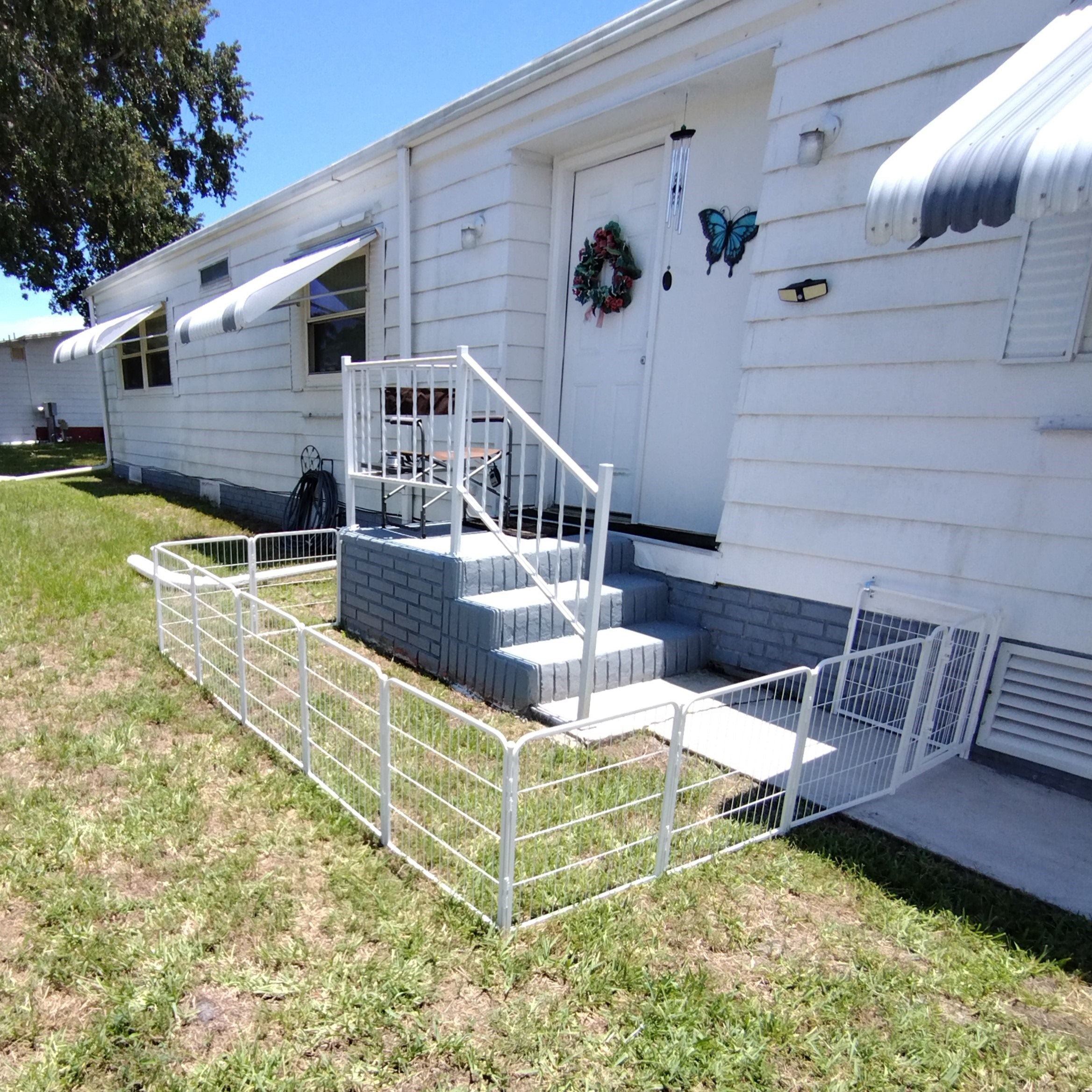 White Rollick Dog Playpen for All-Terrain FXW