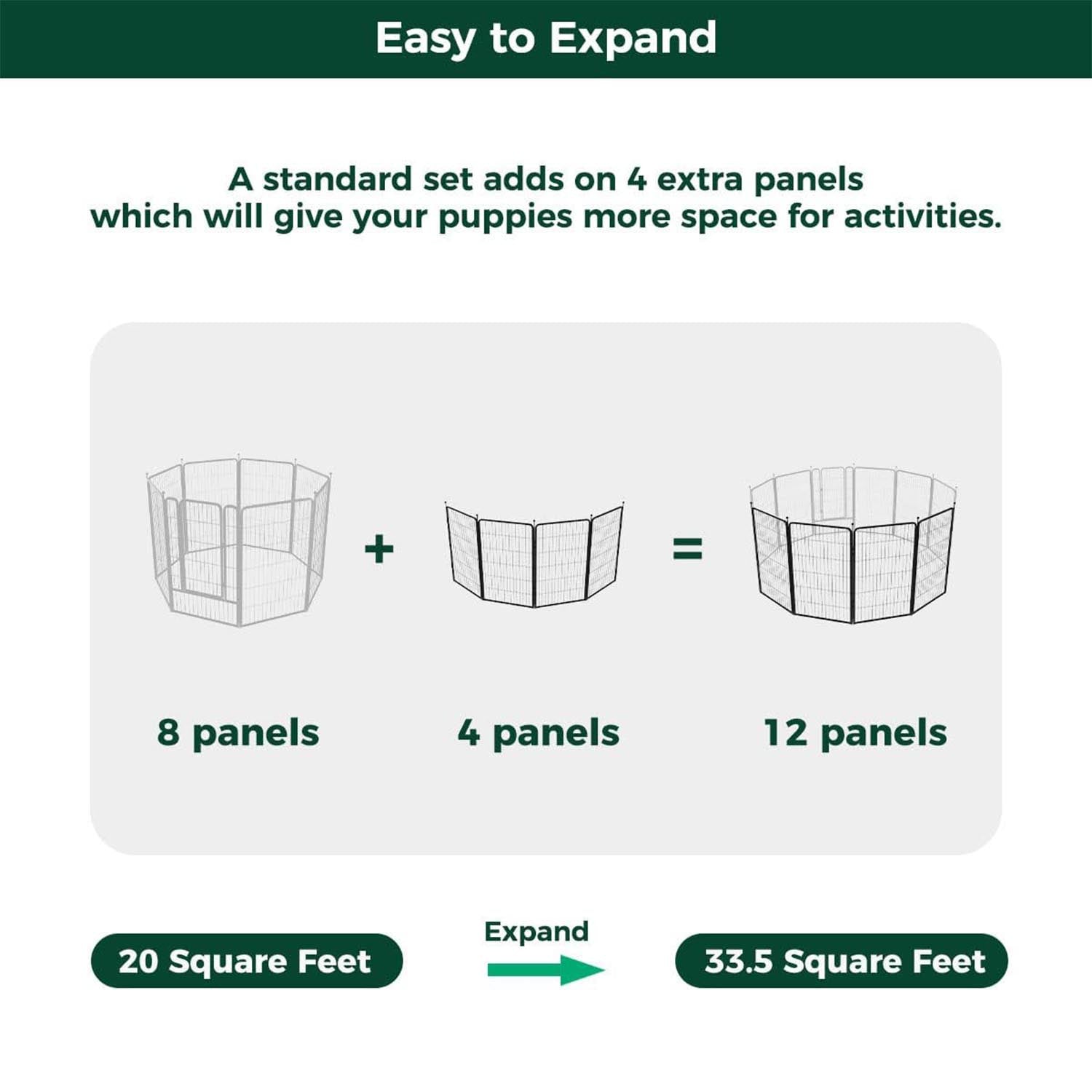 2/4 Panels for Rollick Dog Playpen
