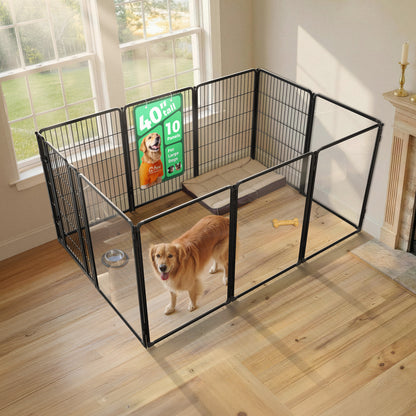 FXW Acrylic & Wire Mesh Indoor Dog Playpen