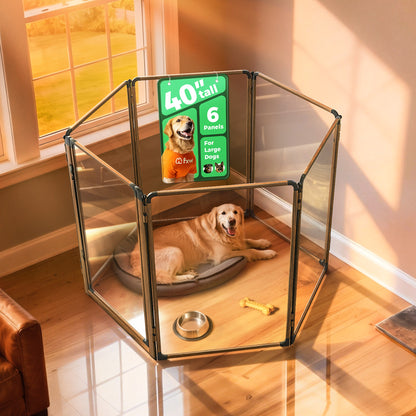 FXW AuraSpace Pro Acrylic Indoor Dog Playpen