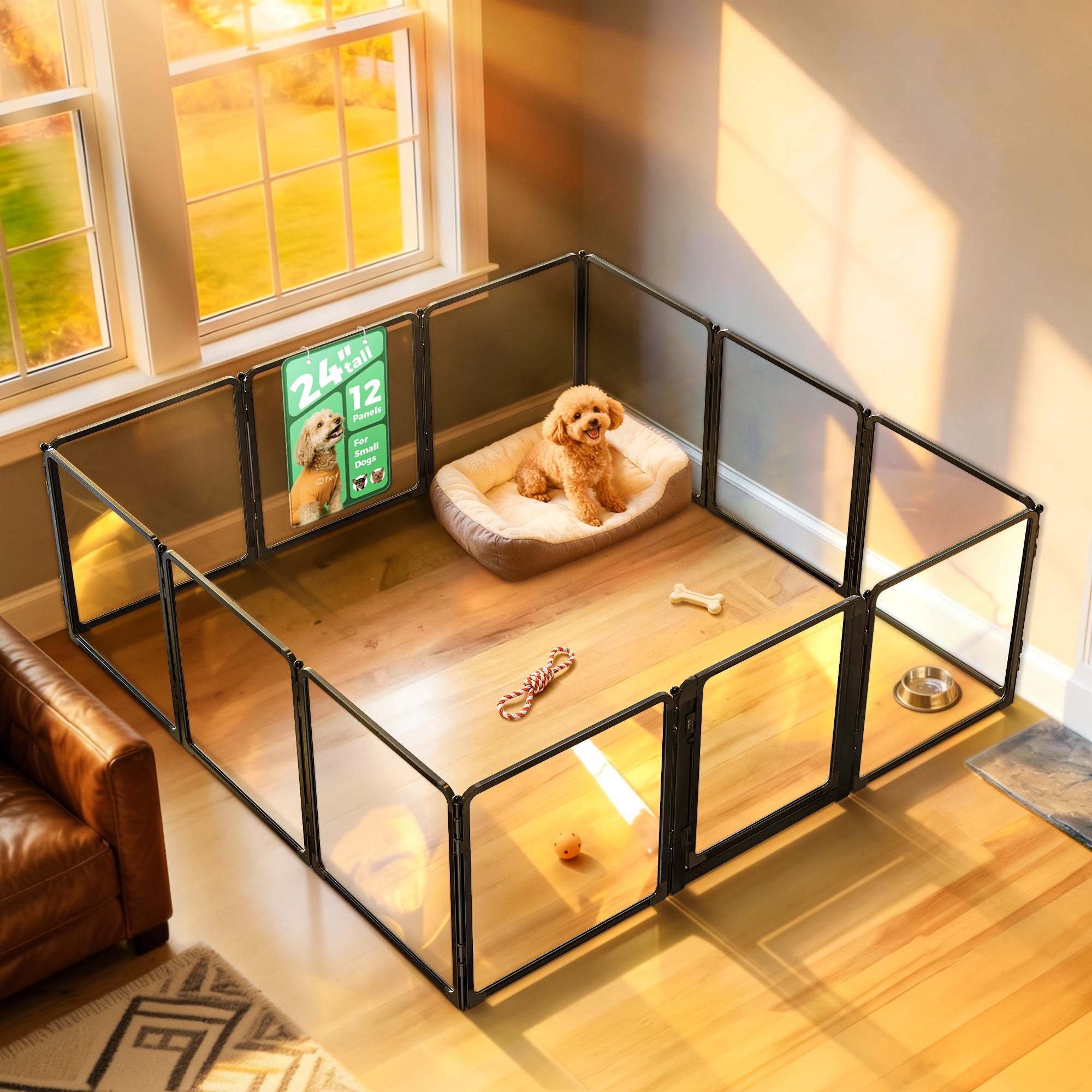 FXW AuraSpace Pro Acrylic Indoor Dog Playpen