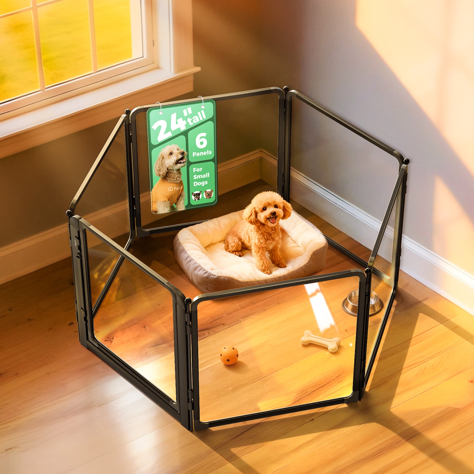 FXW AuraSpace Pro Acrylic Indoor Dog Playpen