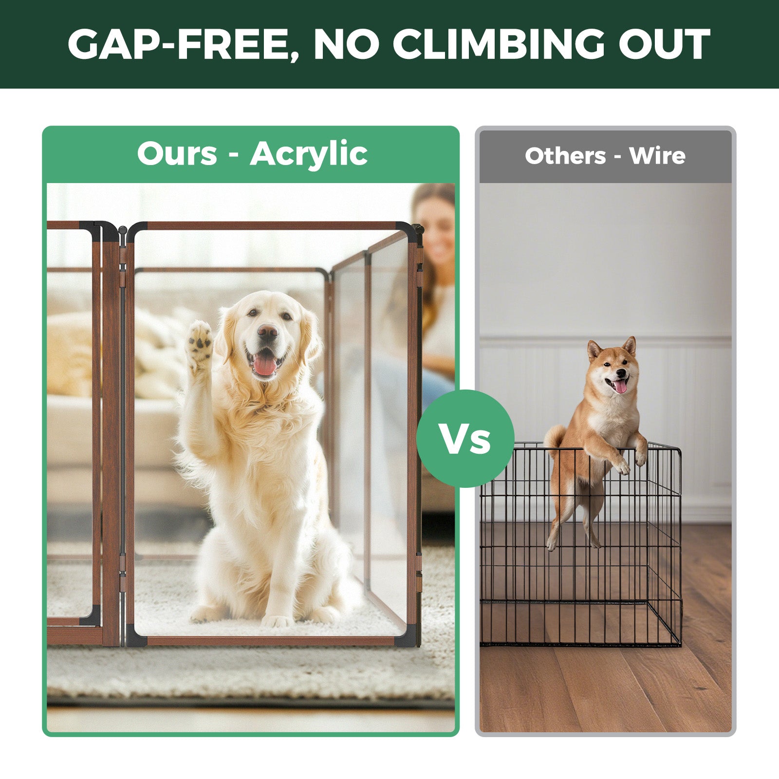 FXW AuraSpace Pro Acrylic Indoor Dog Playpen