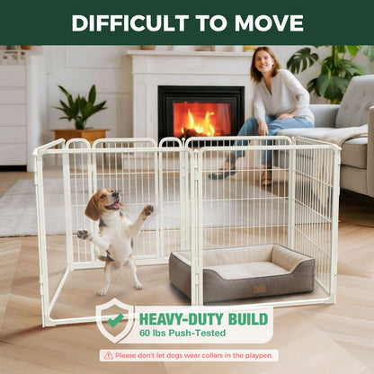 FXW Acrylic & Wire Mesh Indoor Dog Playpen
