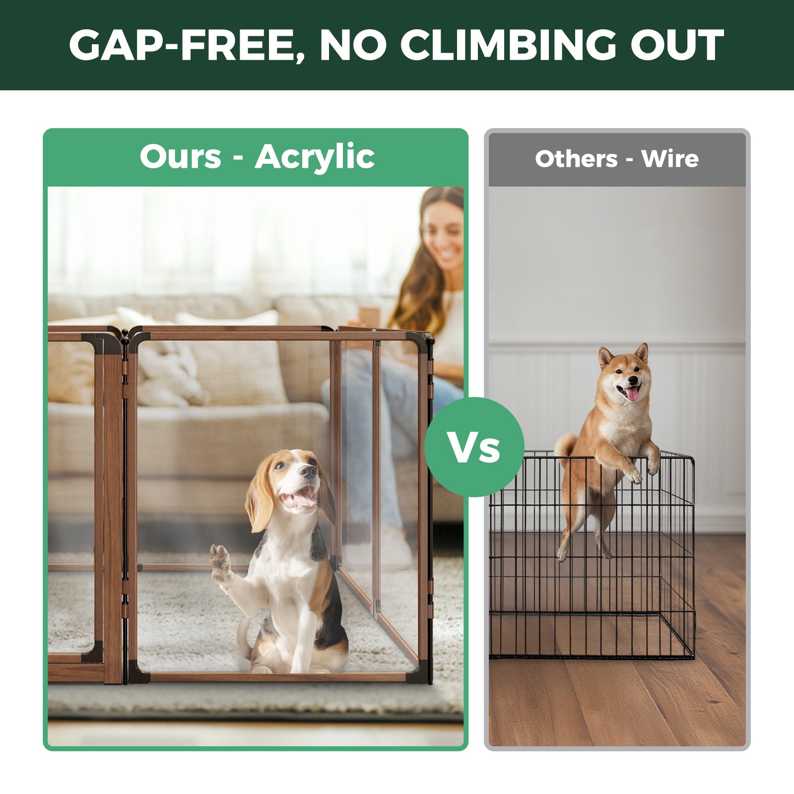 FXW AuraSpace Pro Acrylic Indoor Dog Playpen