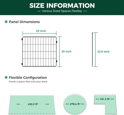 MiniPaws Dog Playpen Designed for Puppies/Small Dogs FXW