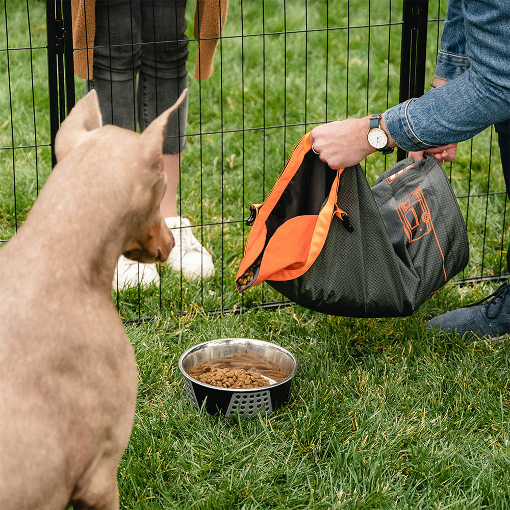 fxw dog food travel bag pour food easily