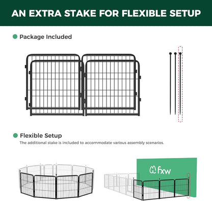 Instant Dog Playpen for RV Trips 24 inch 4 Panels FXW