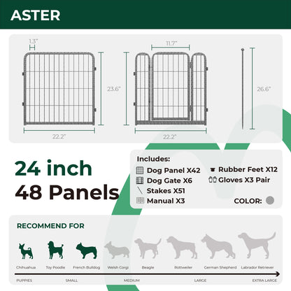 Aster Dog Playpen for Yard WM WM
