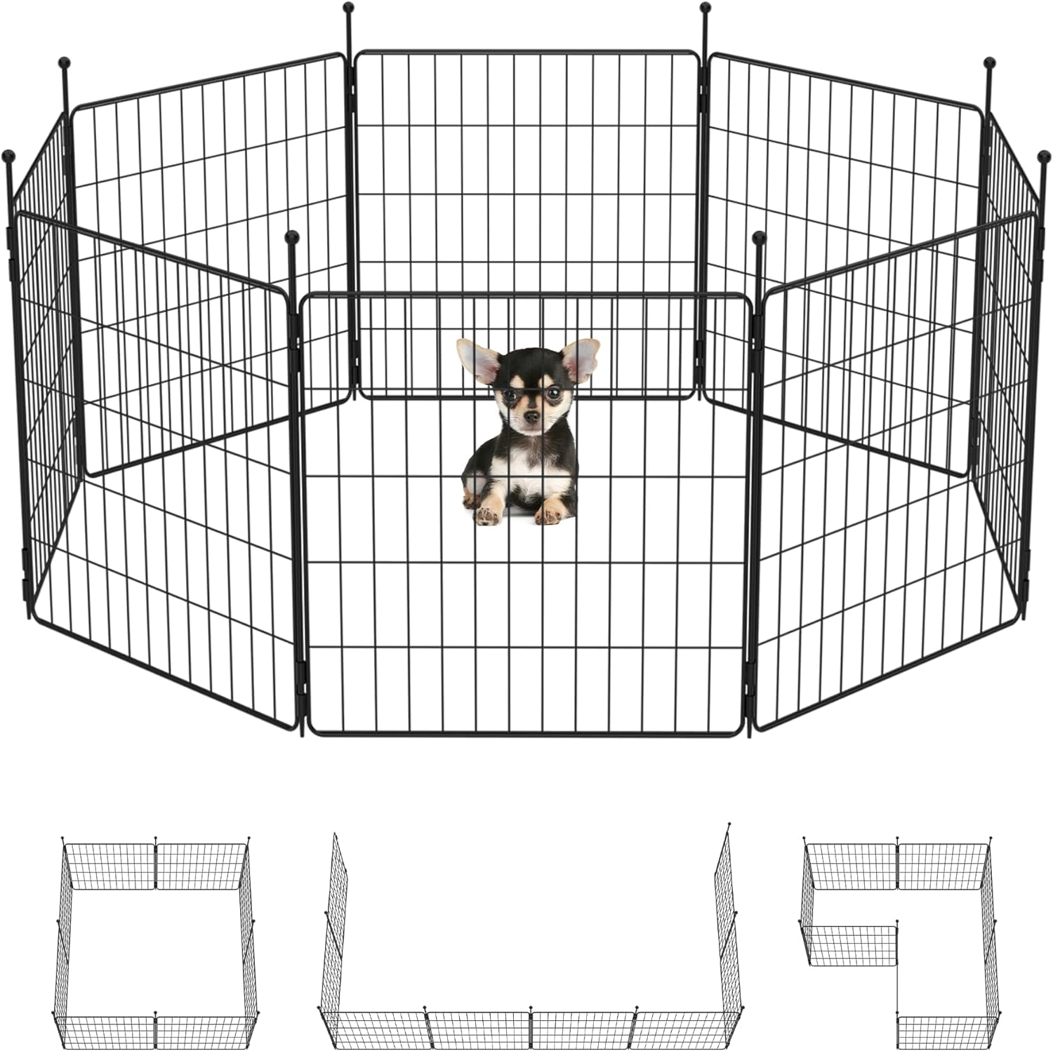 MiniPaws Dog Pen WM 24 inch 8 Panels WM