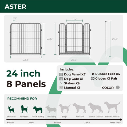 Aster Dog Playpen for Yard WM WM