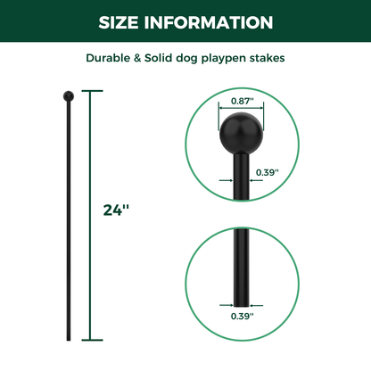 Playpen Stakes for Replacing the Metal Rods of FXW Dog Playpen FXW