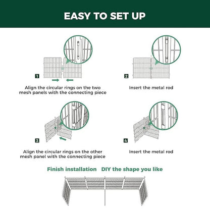 Dog Playpen Partition Connector (Pack of 2) Fits for Homeplus/Rollick/Instant Dog Playpen