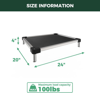 TitanNest Cooling Chew-Proof Elevated Dog Bed for Your Chewer