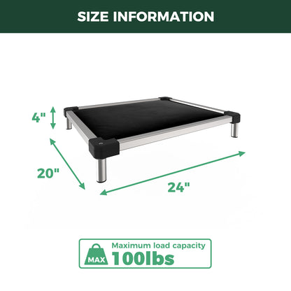 TitanNest Padded Chew-Proof Elevated Dog Bed for Your Chewer FXW