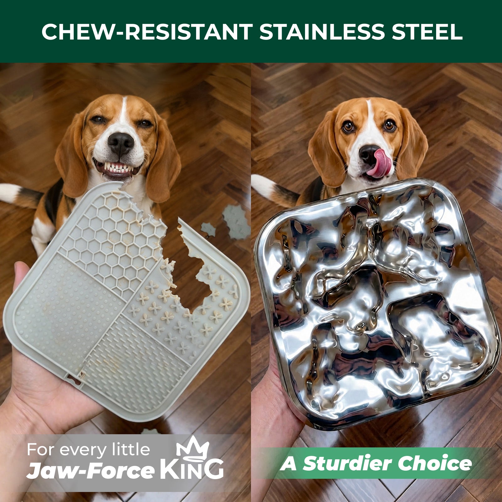 FXW IntoFlow Lick Pad Durable Stainless Steel Dog Lick Mat for Enrichment