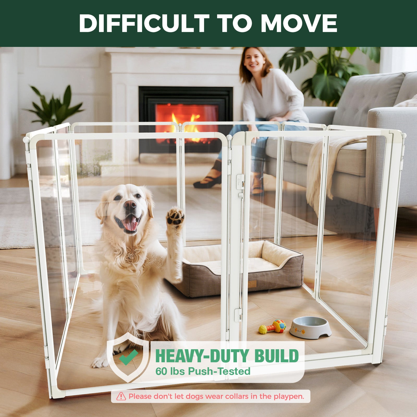 FXW AuraSpace Pro Acrylic Indoor Dog Playpen