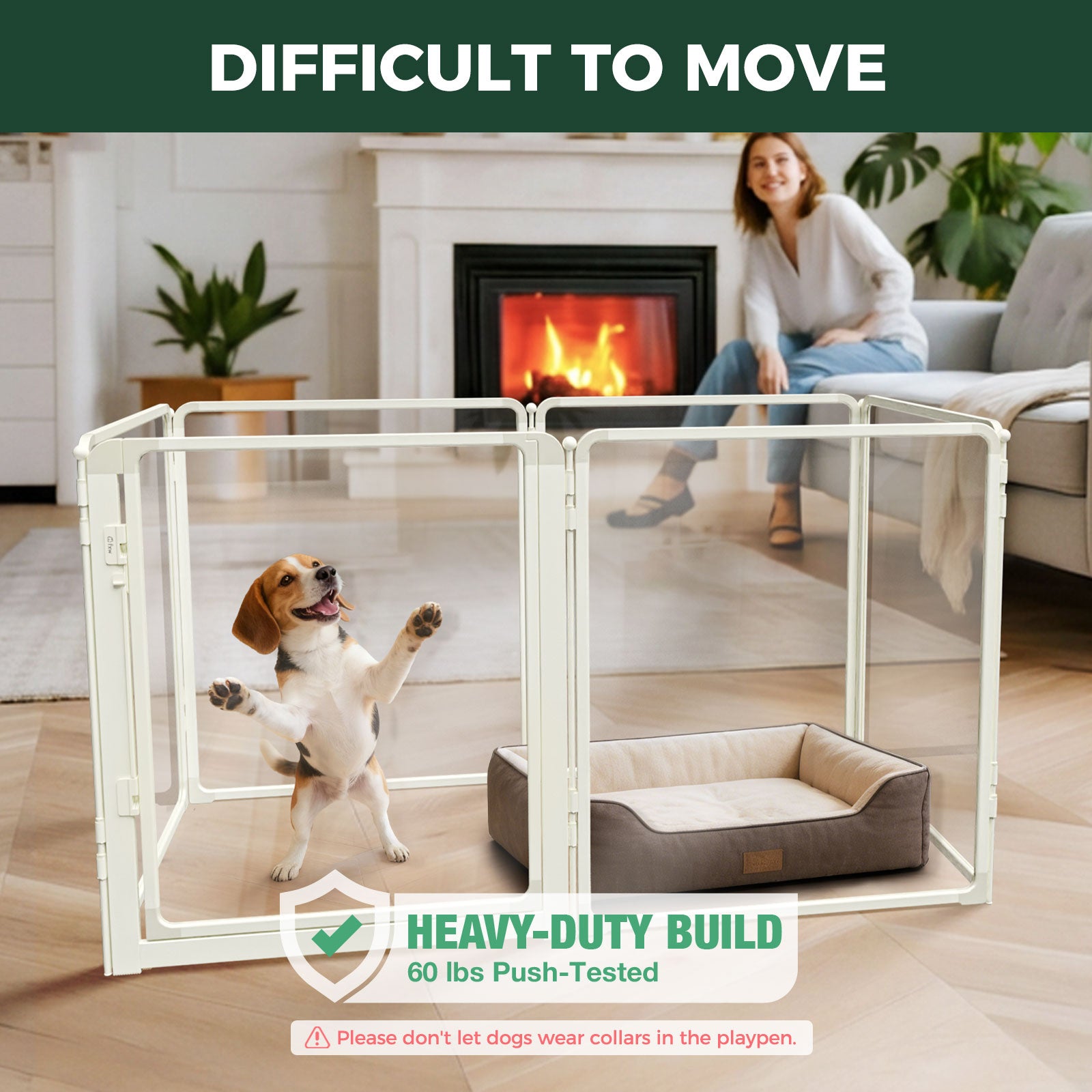 FXW AuraSpace Pro Acrylic Indoor Dog Playpen