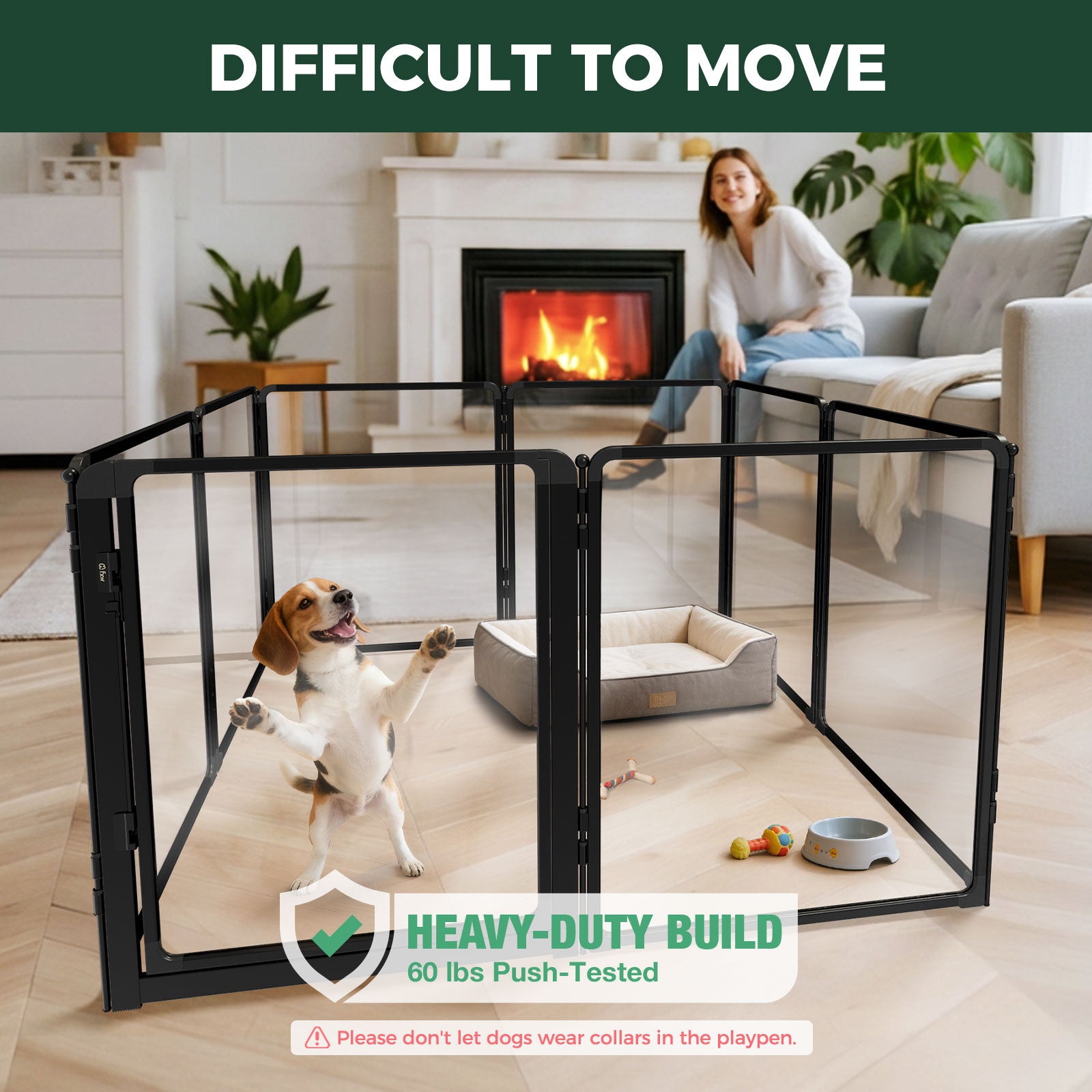 FXW AuraSpace Pro Acrylic Indoor Dog Playpen