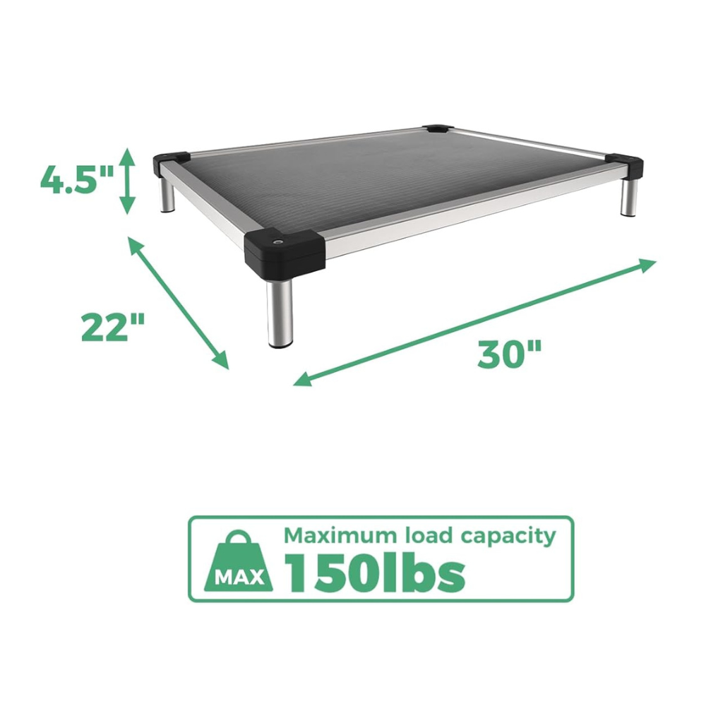 TitanNest Padded Chew-Proof Elevated Dog Bed for Your Chewer FXW