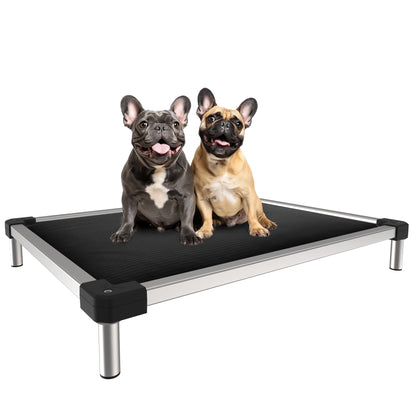 TitanNest Padded Chew-Proof Elevated Dog Bed for Your Chewer 30.0"Lx22.0"W x 4.5"H Black FXW