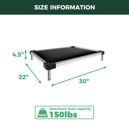 TitanNest Padded Chew-Proof Elevated Dog Bed for Your Chewer FXW