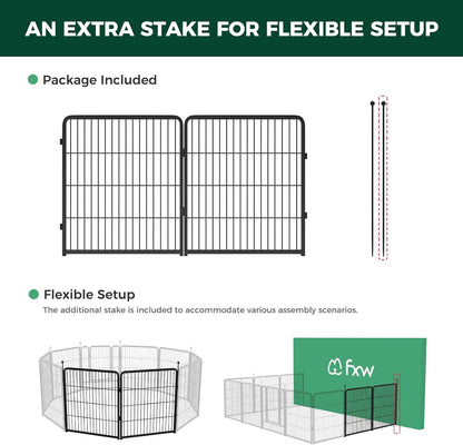 Instant Dog Playpen for RV Trips 32 inch 2 Panels FXW