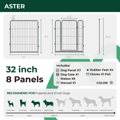 Aster Dog Playpen for Yard WM WM