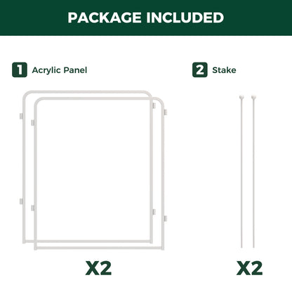 FXW Acrylic & Wire Mesh Indoor Dog Playpen