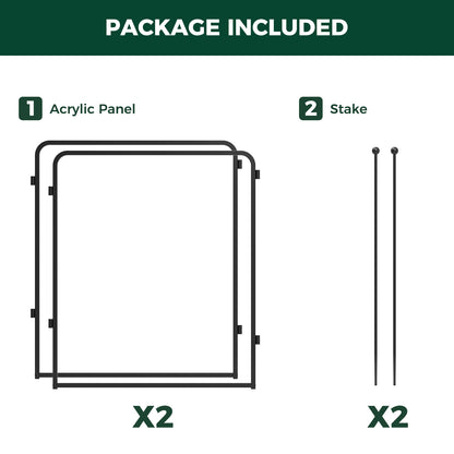 FXW Pawadise Acrylic & Wire Mesh Indoor Dog Playpen