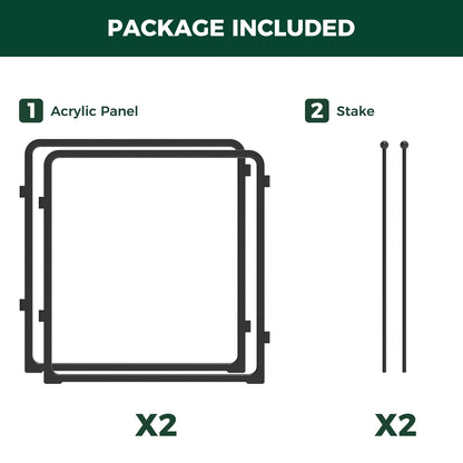 FXW Pawadise Acrylic & Wire Mesh Indoor Dog Playpen