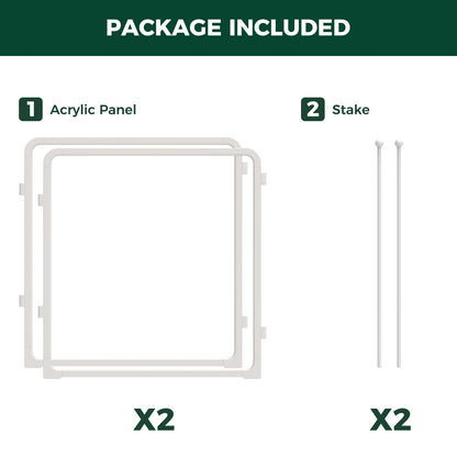 FXW Pawadise Acrylic & Wire Mesh Indoor Dog Playpen