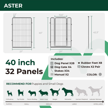 Aster Dog Playpen for Yard WM WM