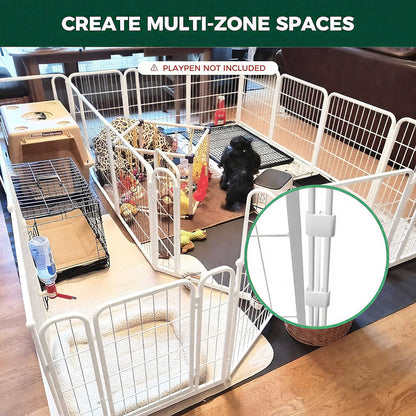 Dog Playpen Partition Connector (Pack of 2) Fits for Homeplus/Rollick/Instant Dog Playpen