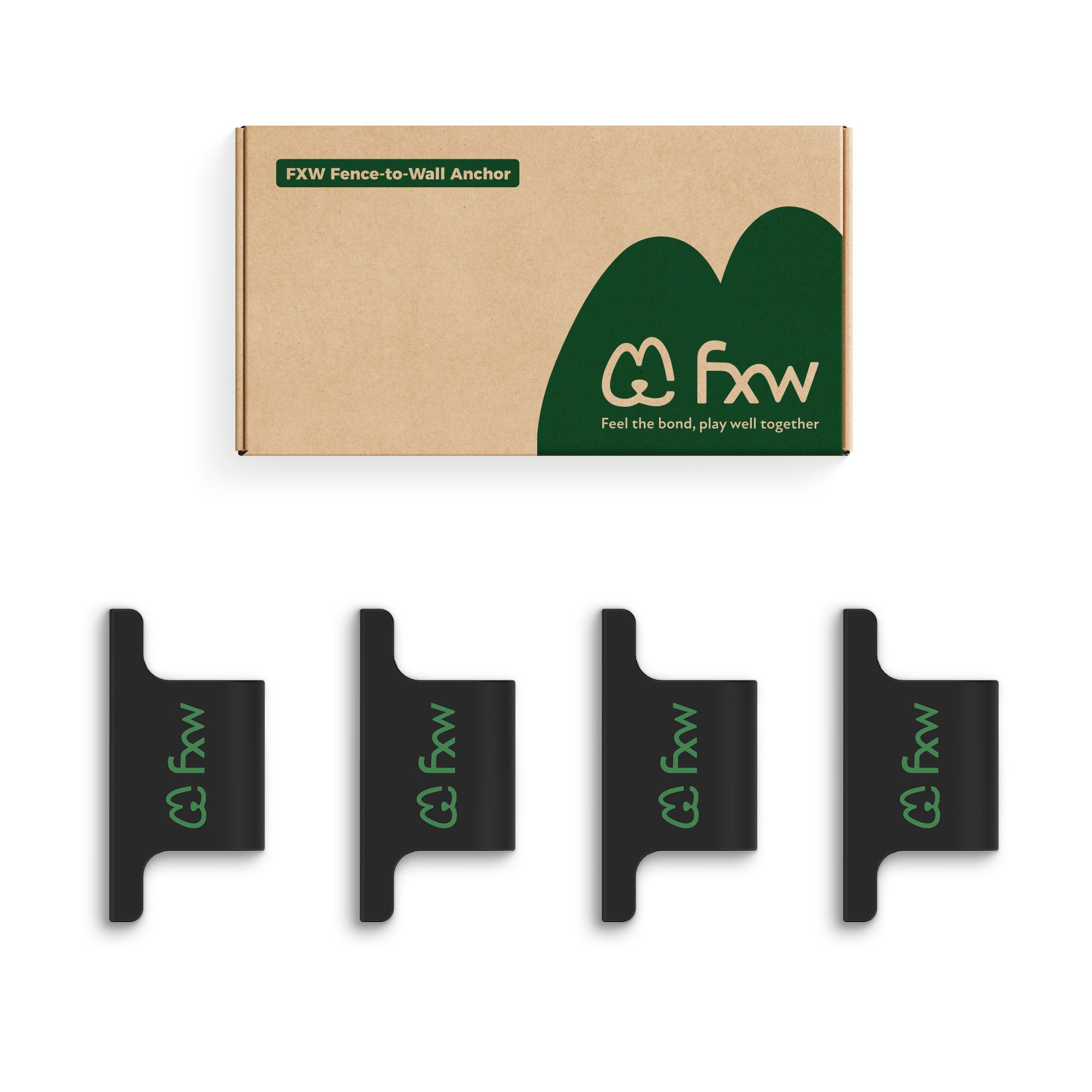 Fence-to-Wall Anchor for Connecting Your Dog Playpen to the Wall FXW