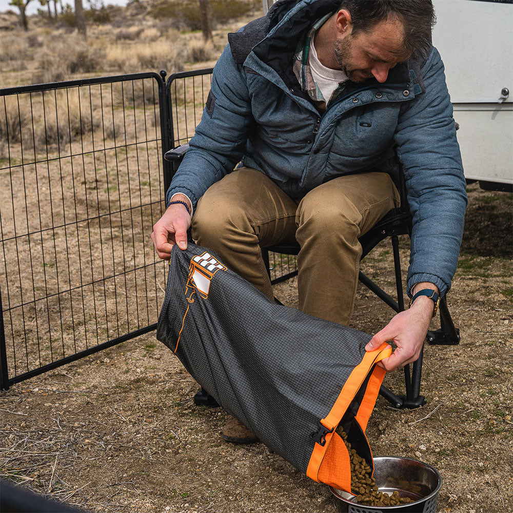 use fxw dog food bag when RV camping with dogs