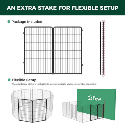 Instant Dog Playpen for RV Trips 45 inch 2 Panels FXW