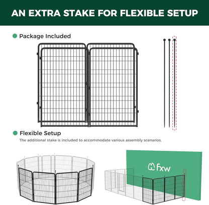 Instant Dog Playpen for RV Trips 45 inch 4 Panels FXW