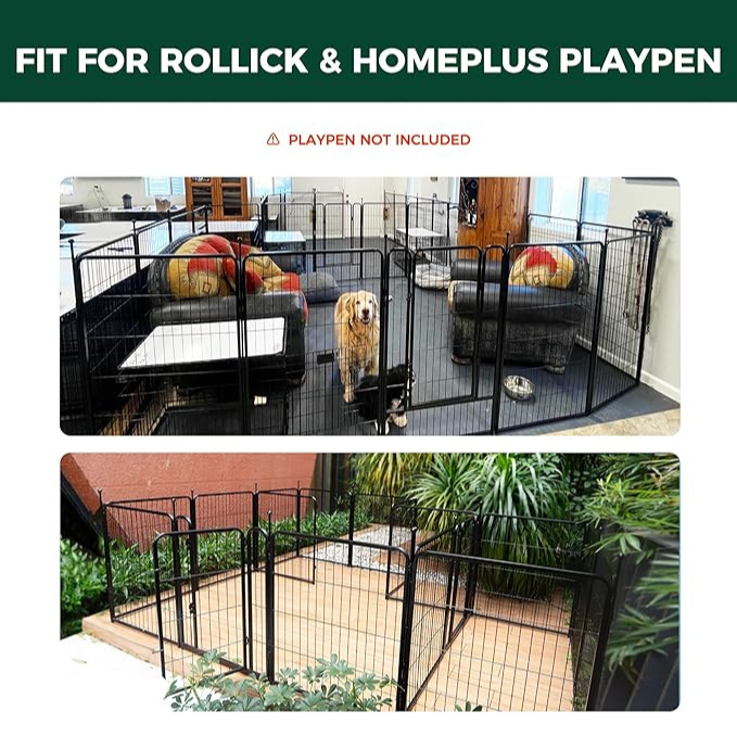 Dog Playpen Partition Connector (Pack of 2) Fits for Homeplus/Rollick/Instant Dog Playpen