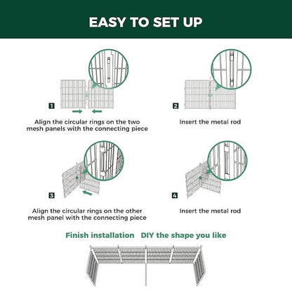 Dog Playpen Partition Connector (Pack of 2) Fits for Homeplus/Rollick/Instant Dog Playpen