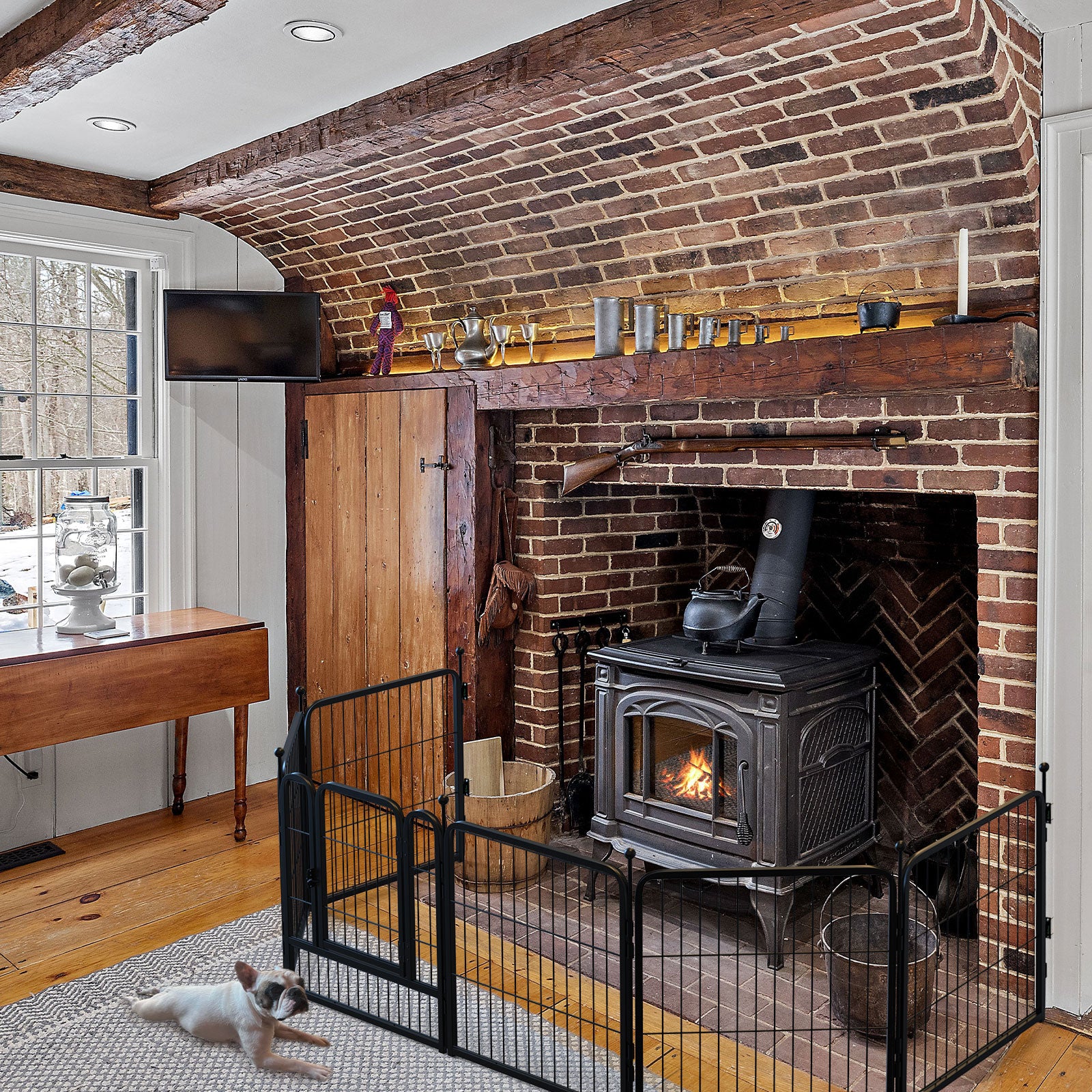 Fence-to-Wall Anchor for Connecting Your Dog Playpen to the Wall FXW