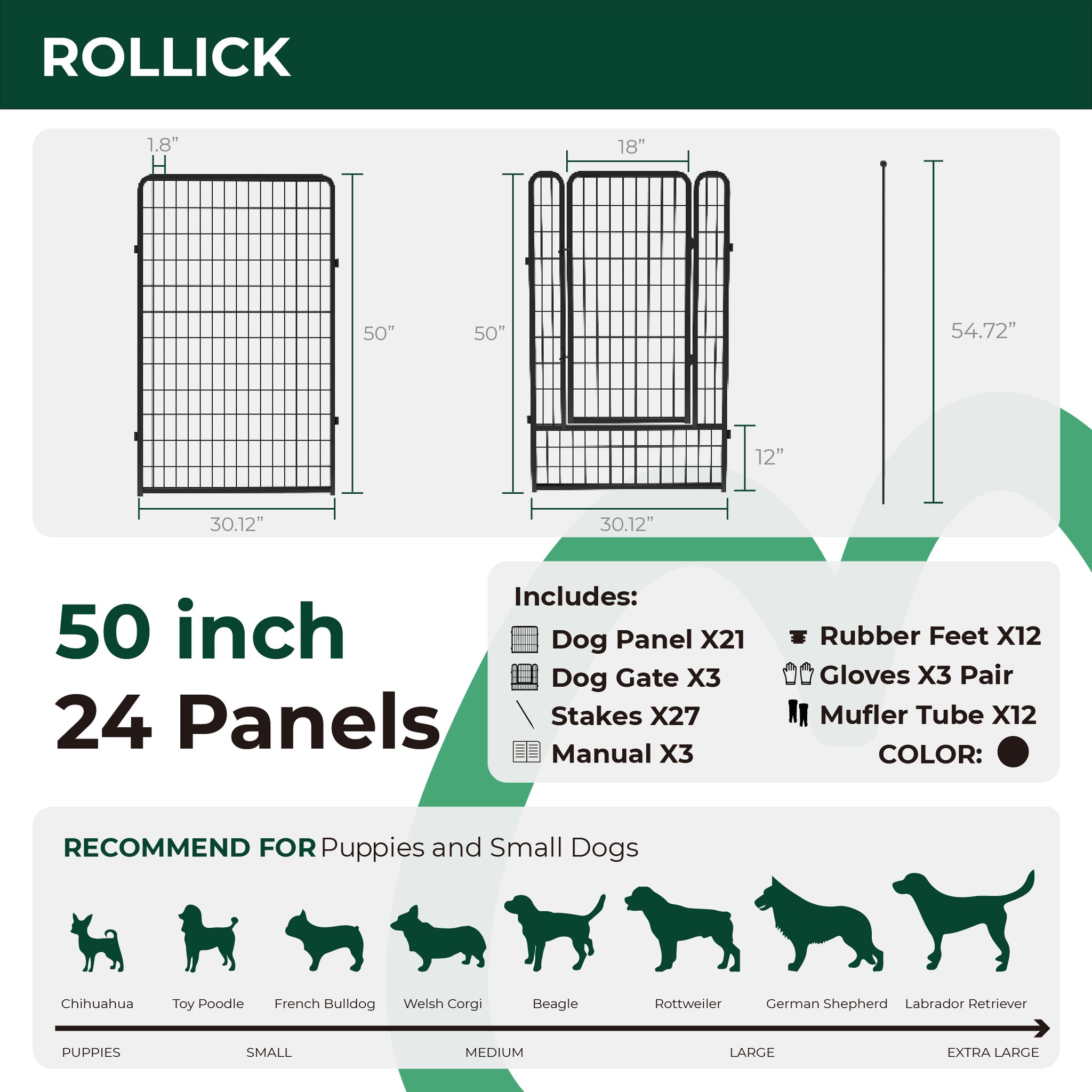 Rollick Dog Playpen for All-Terrain